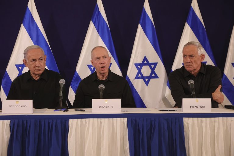 Benjamin Netanjahu Joav Galant Benny Gantz