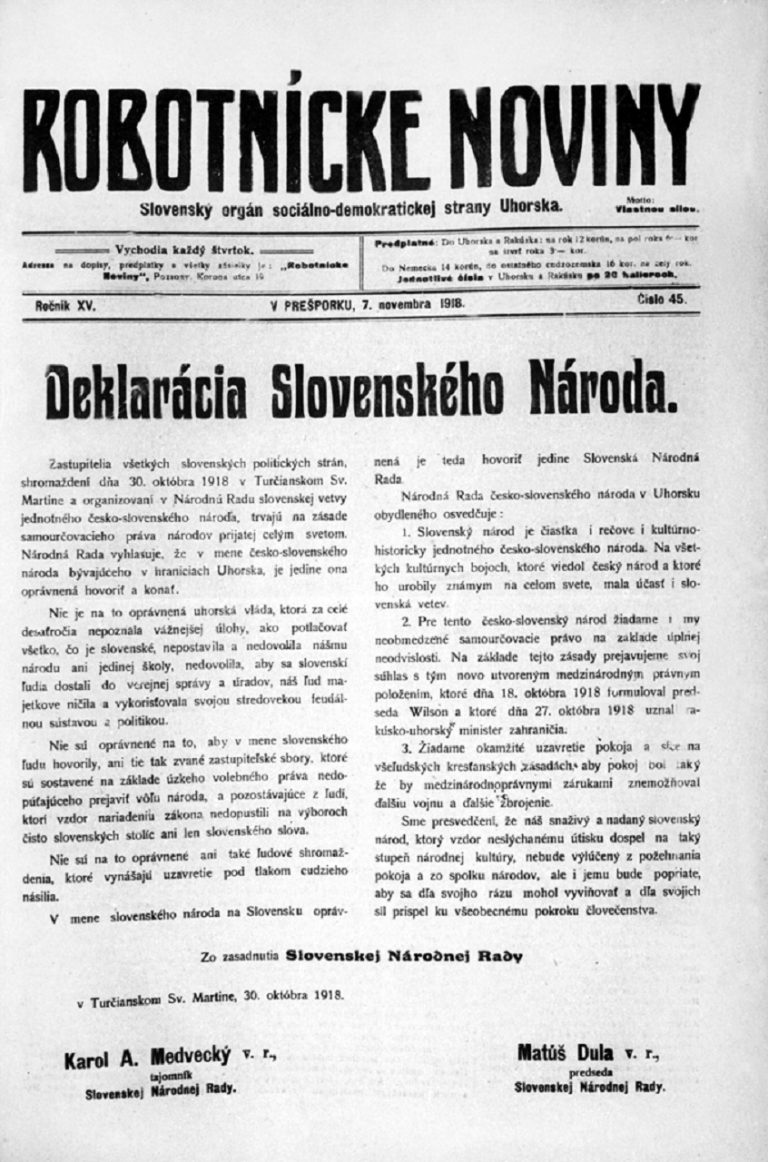Československo-Martin-Deklarácia slovenského národa