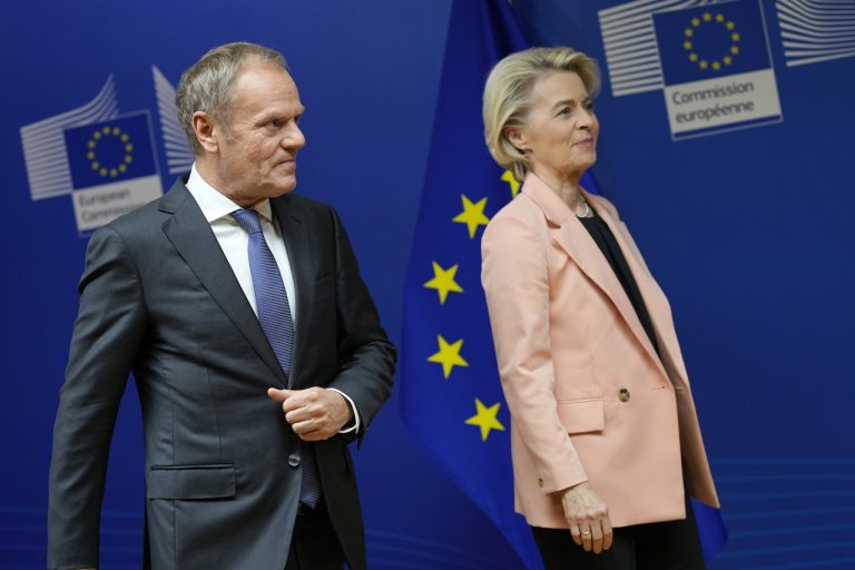 Belgium EU Poland TUsk Leyenová