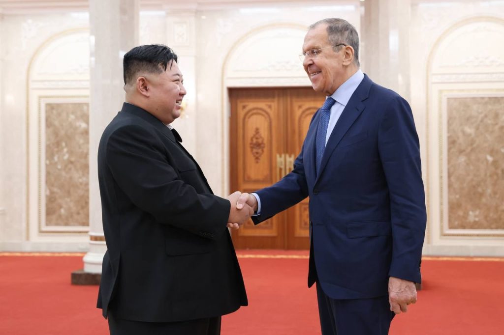 Kim Čong un Sergej Lavrov