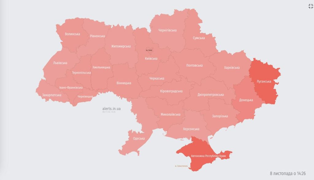 Celú Ukrajinu zachvátil letecký poplach