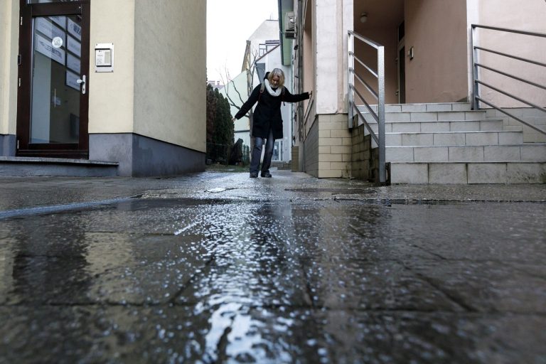 Poľadovica na západnom Slovensku