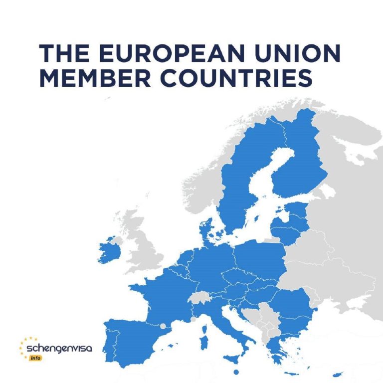 Mapa Schengenského priestoru v roku 2023