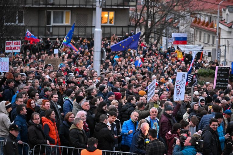 Protestné zhromaždenie SaS, PS a KDH v Bratislave