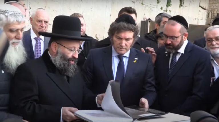 Argentínsky prezident Javier Milei na návšteve v Izraeli