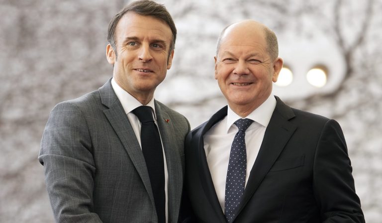 Emmanuel Macron Olaf Scholz