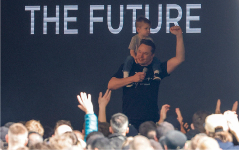 Generálny riaditeľ spoločnosti Tesla Elon Musk v stredu navštívil prvý európsky závod neďaleko Berlína- Tesla Gigafacgtroy