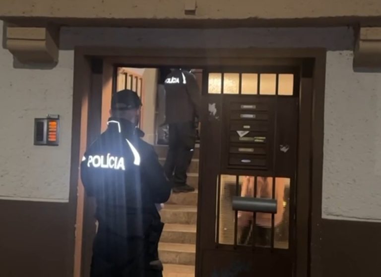 polícia zasahuje