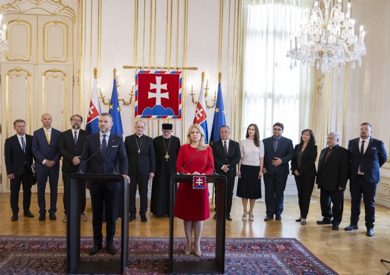 Čaputová a Pellegrini sa stretli v Prezidentskom paláci so zástupcami cirkví
