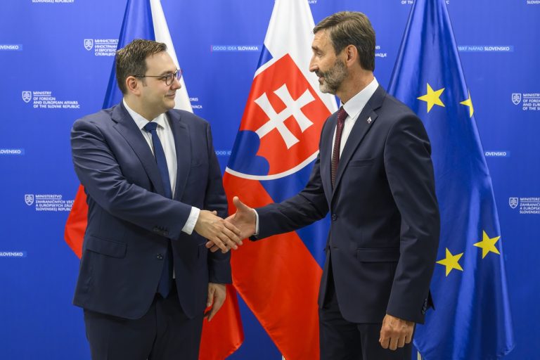 český minister zahraničných vecí Jan Lipavský na návšteve Slovenska