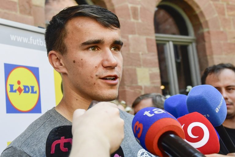 slovenský futbalový reprezentant David Strelec