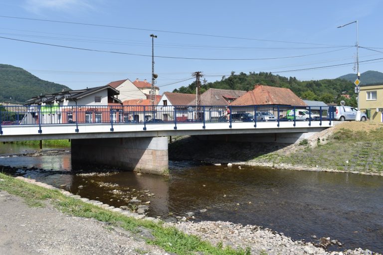 Zrekonštruovaný most na Bystrickej ulici v Žarnovici