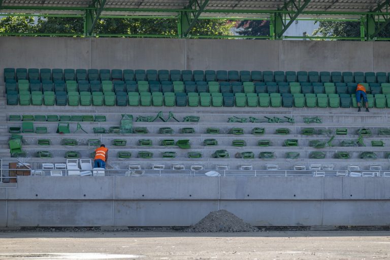 Pokračovanie výstavby futbalového štadióna Futbal Tatran Aréna v Prešove