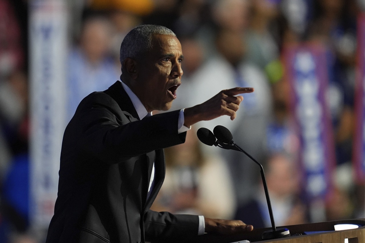 Barack Obama v Chicagu vyjadril podporu Harrisovej a kritizoval Trumpa