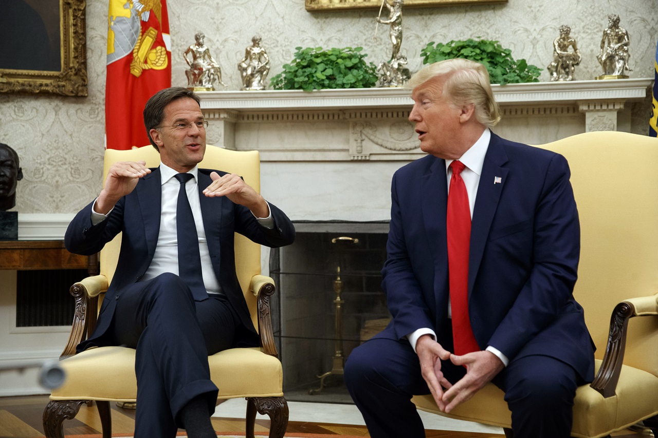 Donald Trump a Mark Rutte