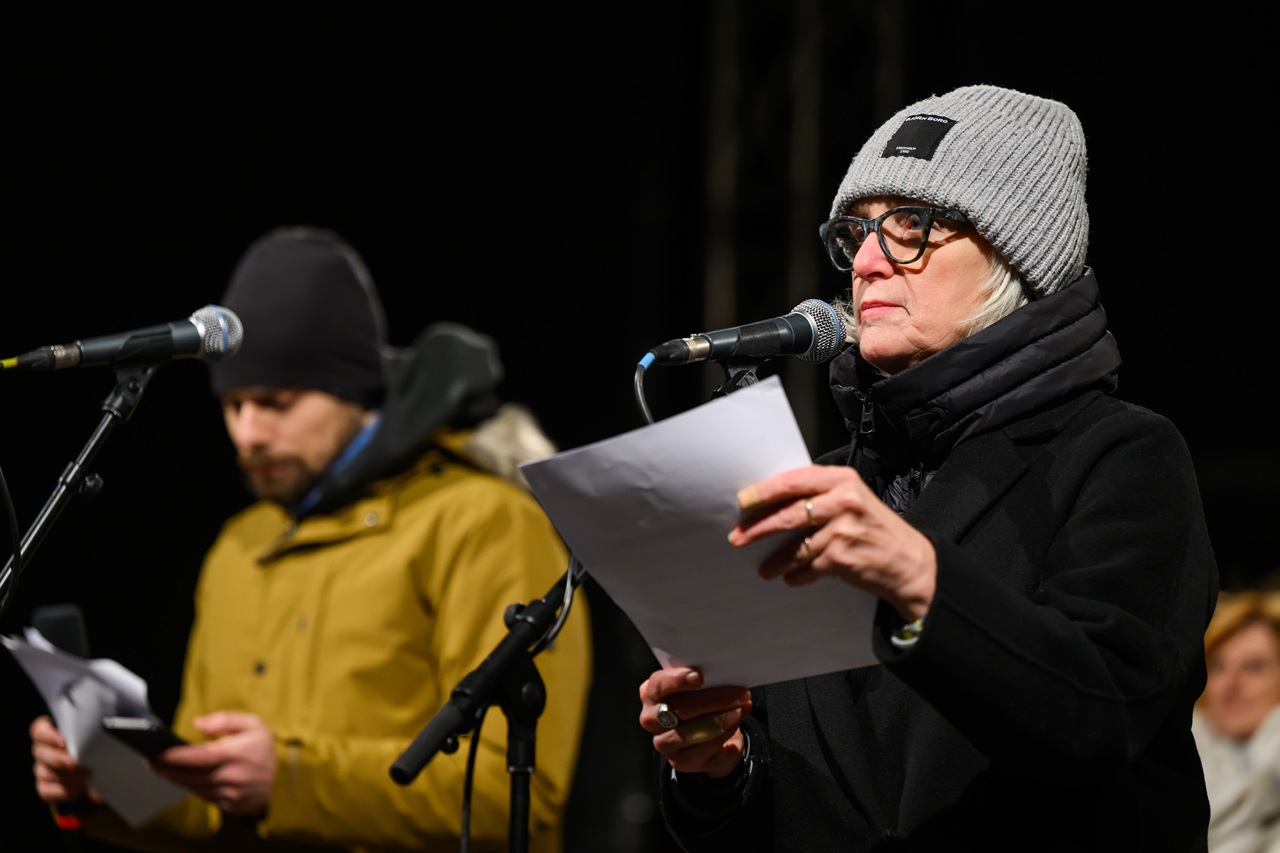 Protest "Slovensko je Európa" v Bratislave Štasselová