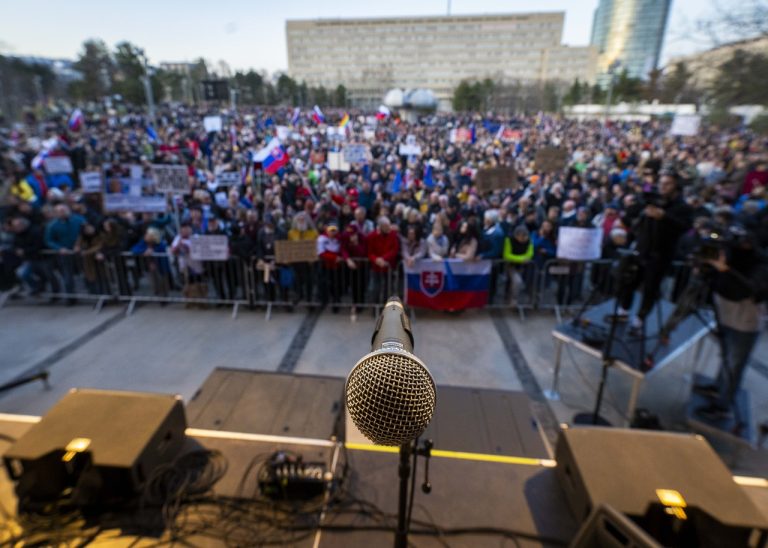 Protest Slovensko je Európa v Bratislave