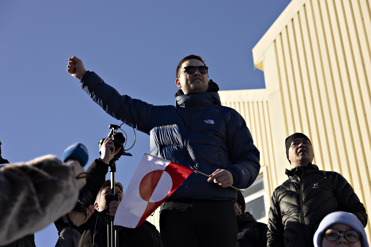 Greenland Protest Jens-Frederik Nielsen