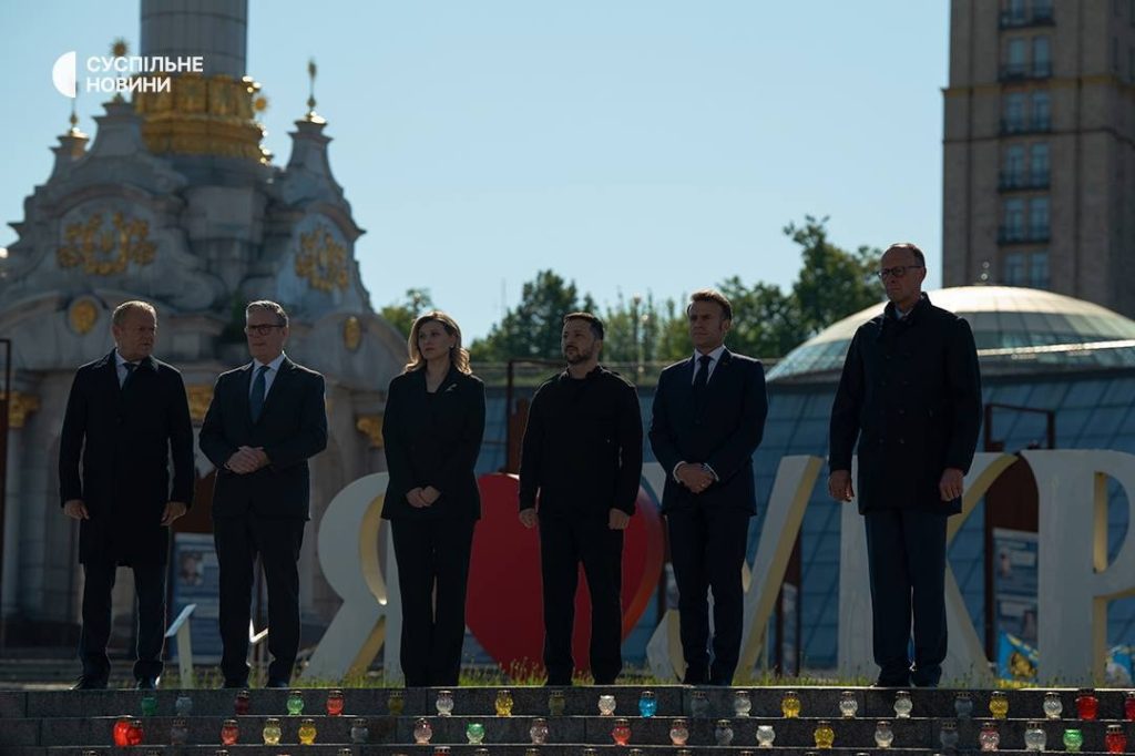 Donald Tusk Keir Starmer Merz Macron Zelenskyj