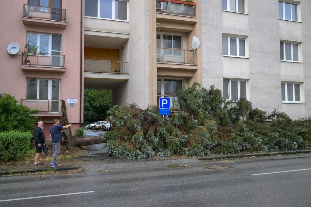 Prešov búrky mimoriadna situácia