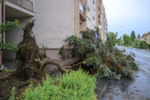 Prešov búrky mimoriadna situácia