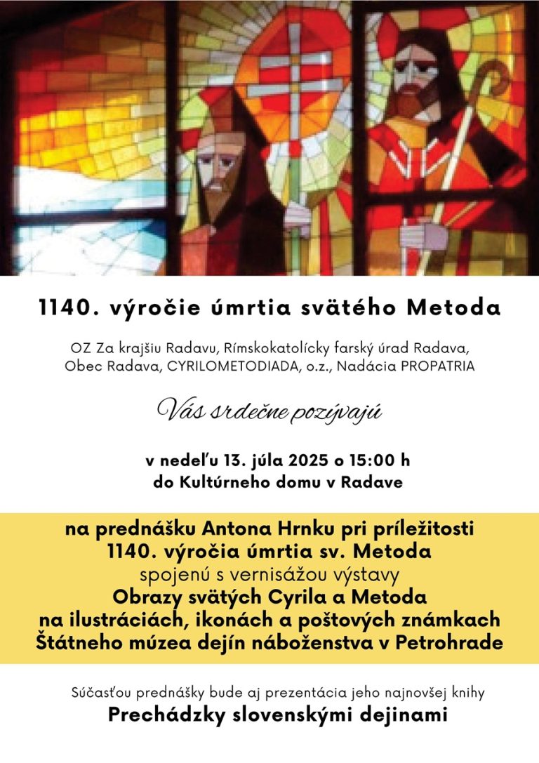 Oslava sv. Cyrila a sv. Metoda v Radave