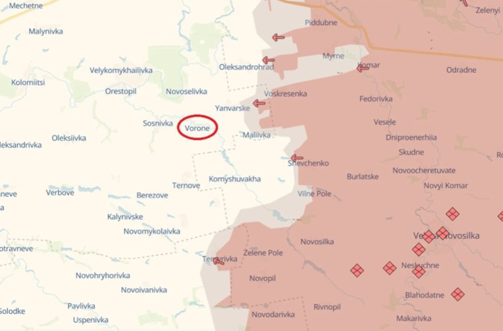 Voronoje v Dnepropetrovskej oblasti prešlo pod kontrolu ruskej armády