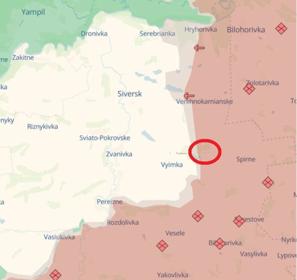 Ruské jednotky vytlačili ukrajinské jednotky a obsadili Popov Jar v smere Dobropola a Ivano-Darjevku v smere Seversk