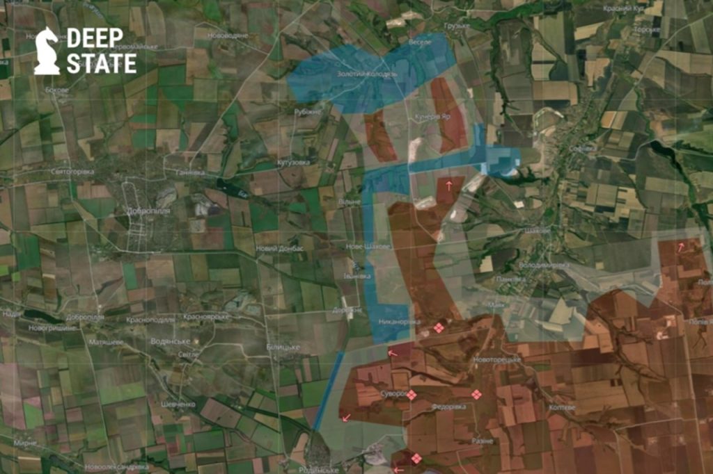 Ruská armáda obsadila obce Voronoje v Dnepropetrovskej oblasti a Kolodezi v DĽR