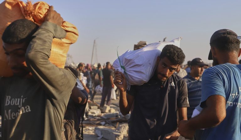 humanitárna pomoc potraviny Palestína pámo Gazy