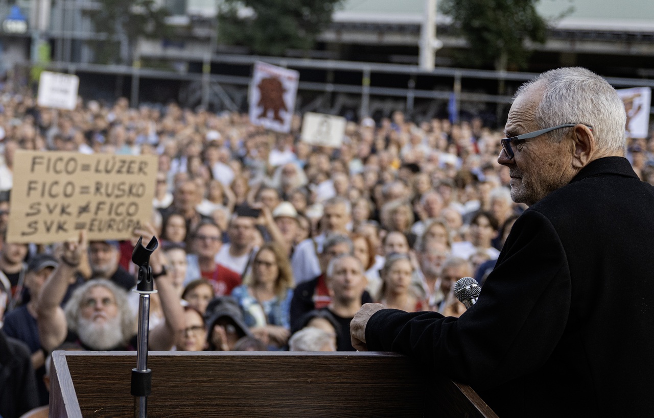 protest Bratislava Kňažko