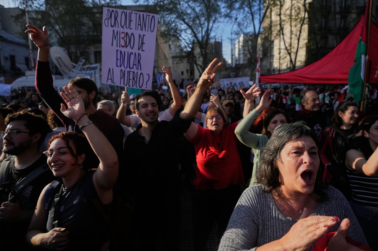 Argentína protest