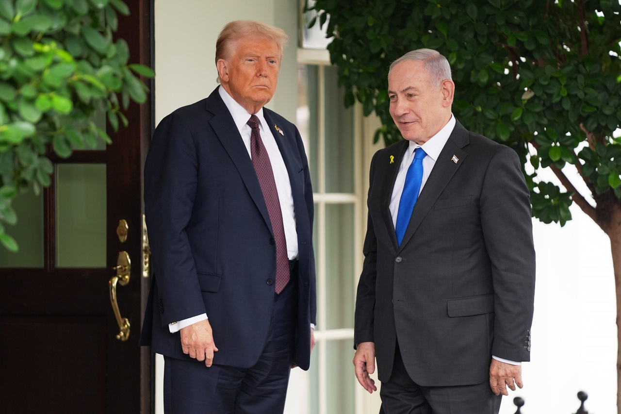 Americký prezident Donald Trump prijal v Bielom dome izraelského premiéra Benjamina Netanjahua