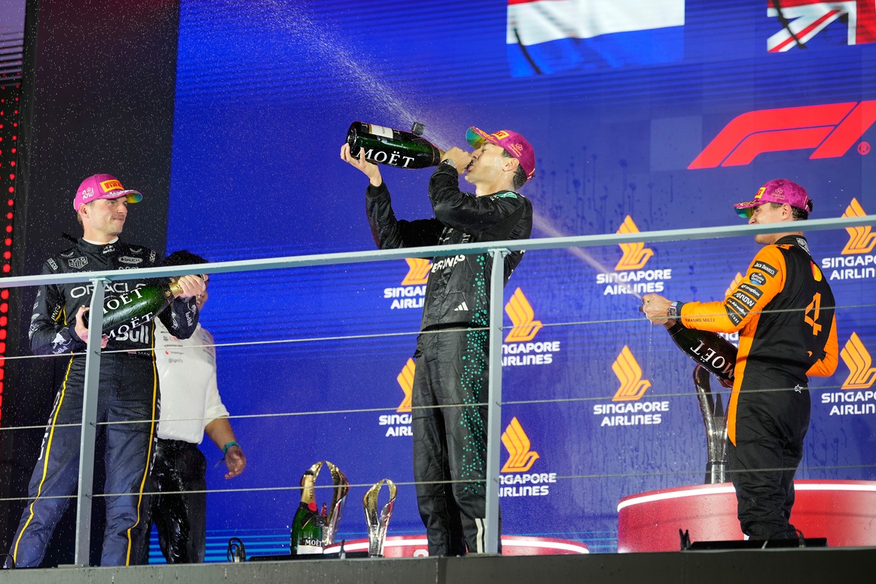 Singapur F1 Russell Norris Verstappen