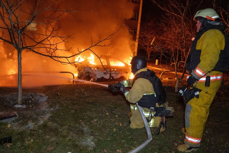 Ukrajina Rusko vojna boje útoky drony Charkov