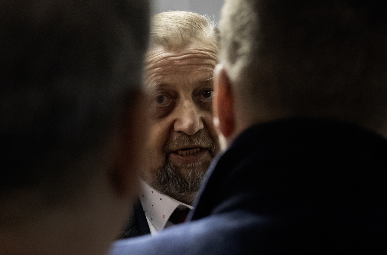 Štefan Harabin na súdnom pojednávaní v kauze hanobenia rasy a národa na Najvyššom súde SR