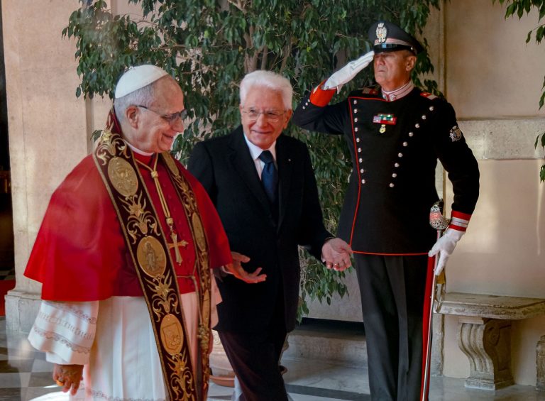 Sergio Mattarella pápež Lev XIV.