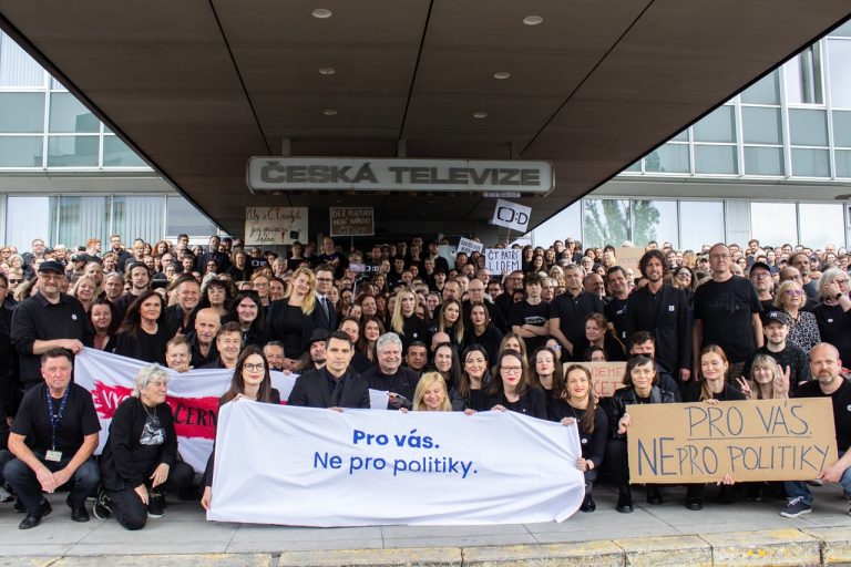 Protest české verejnoprávne média
