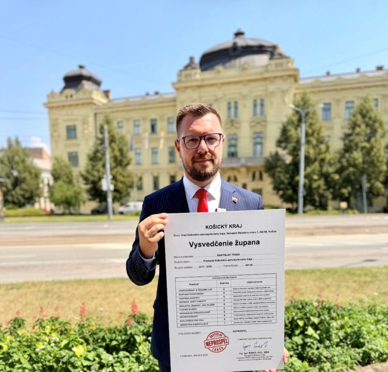 Vysvedčenie županovi KSK