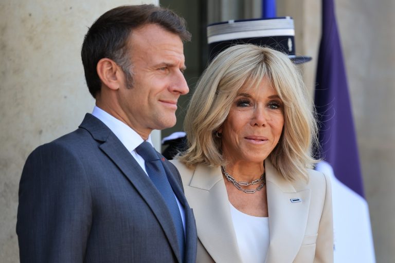 Emmanuel Macron Brigitte Macronová
