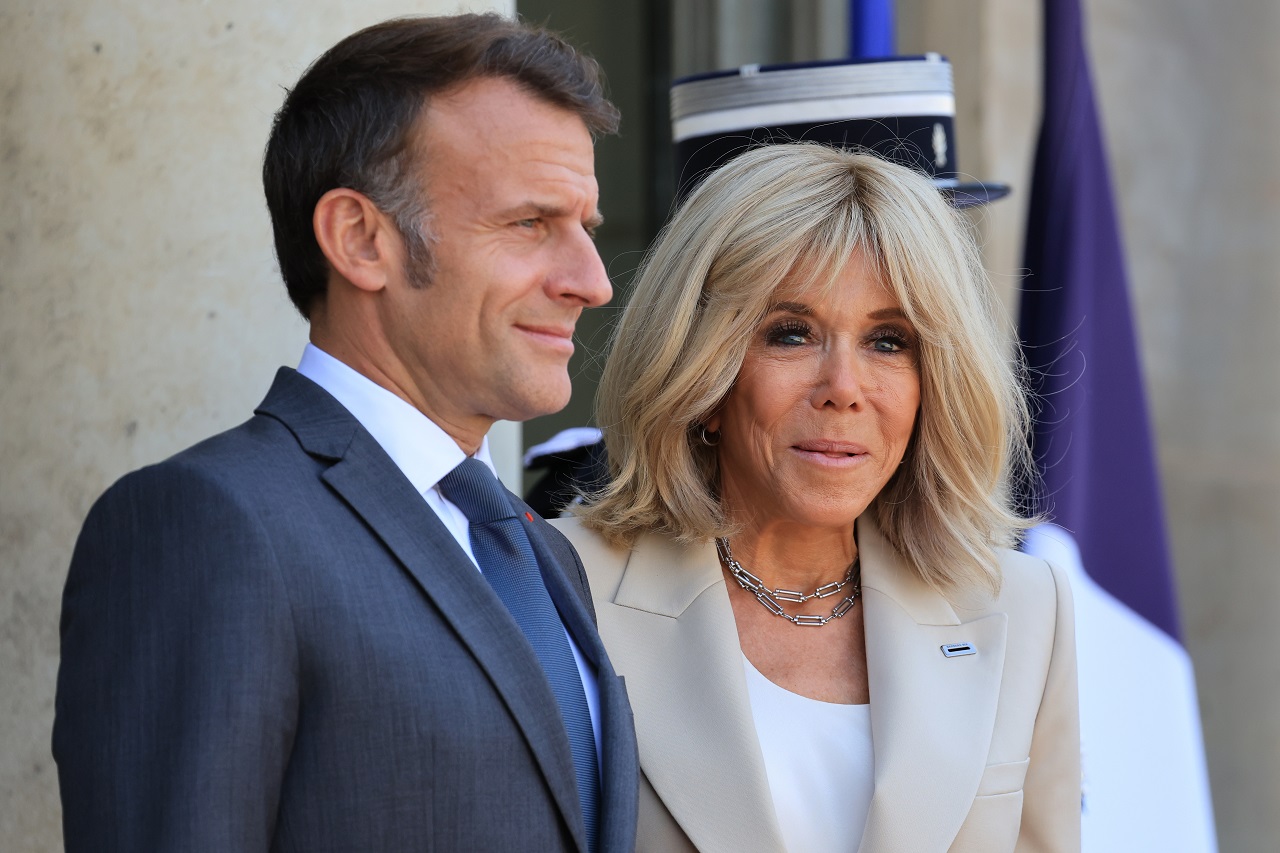 Emmanuel Macron Brigitte Macronová