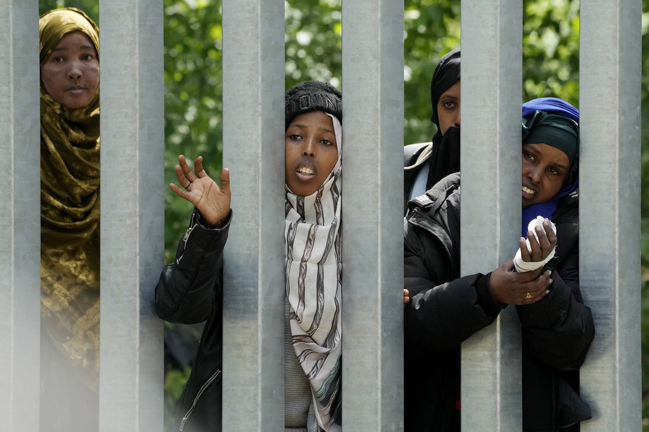 Poľsko migranti hranice migračná kríza nelegálna migrácia