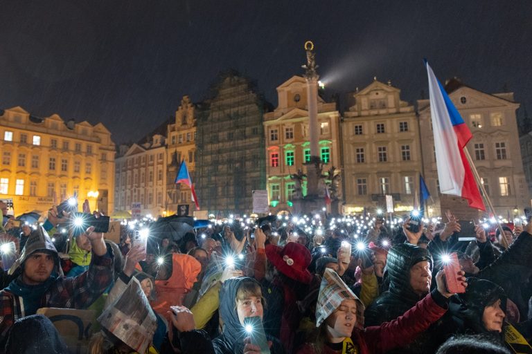 Praha protest verejnoprávne médiá